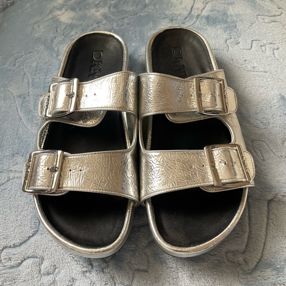 DKNY Kids Silver Sandals